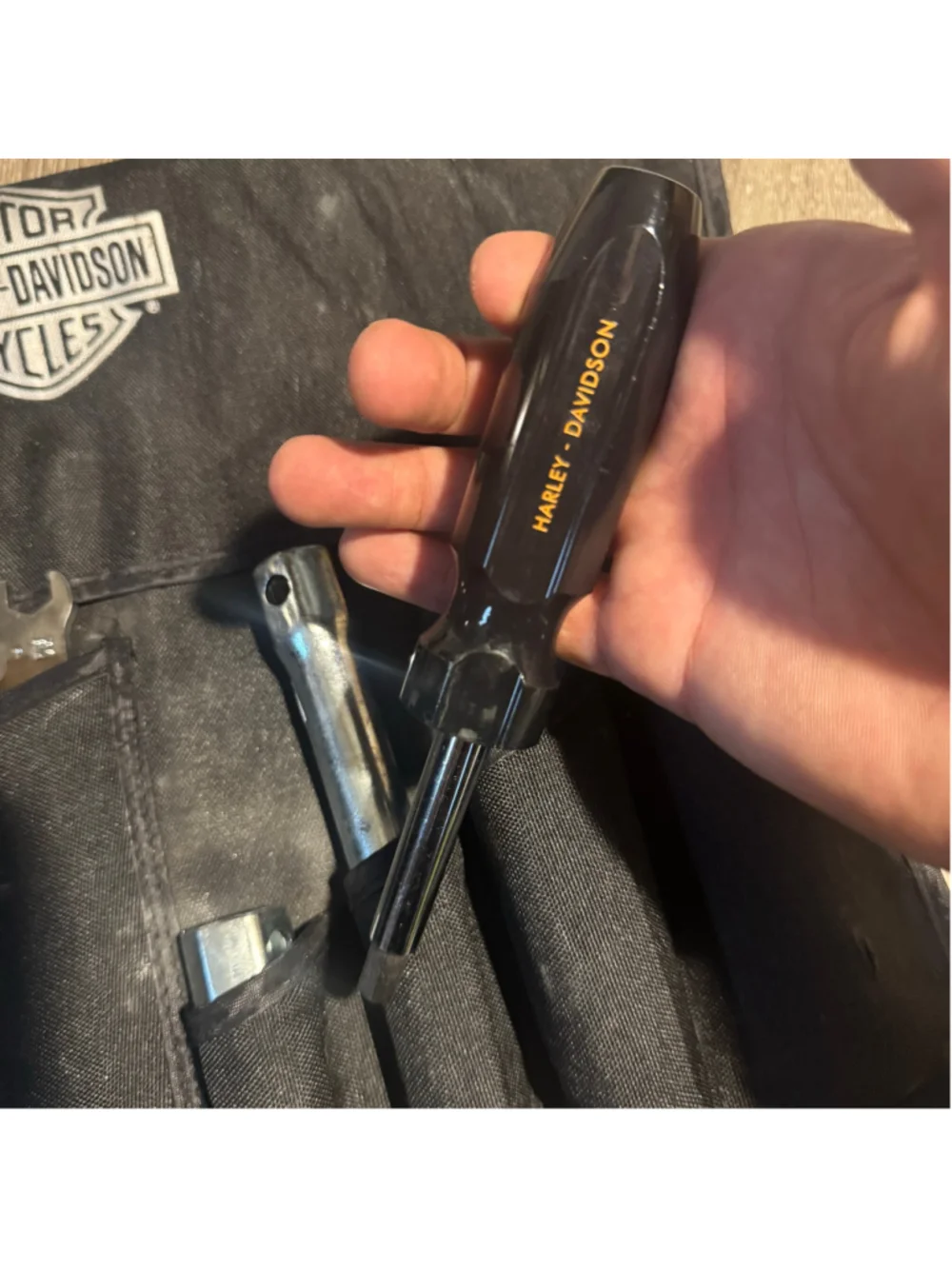Harley-Davidson Tool Roll Kit One Size Black Silver Genuine Oem Motorcycle Tools